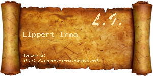 Lippert Irma névjegykártya