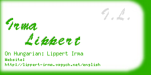 irma lippert business card